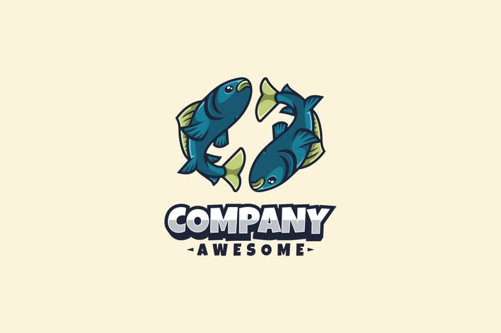 Pisces Logo Mascot