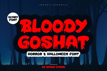 Bloody Goshat - Horror & Halloween Font