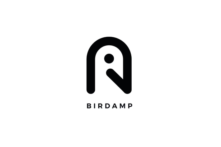 Birdamp Logo A Letter Template