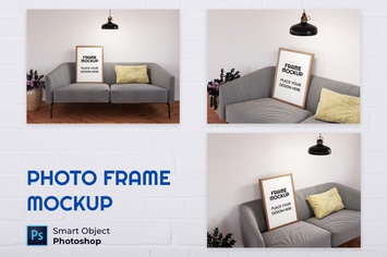 Blank Photo Frame Mockup