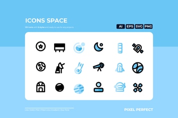 Space Icon - 6 Styles