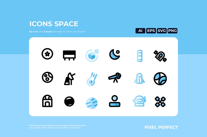 Space Icon - 6 Styles