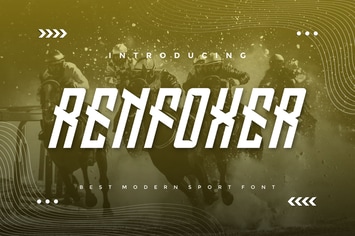 Renfoxer - Modern Sport Font