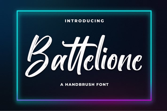 Battelione - Brush Font