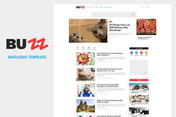 BUZZ - News, Magazine, Viral & Buzz PSD Template
