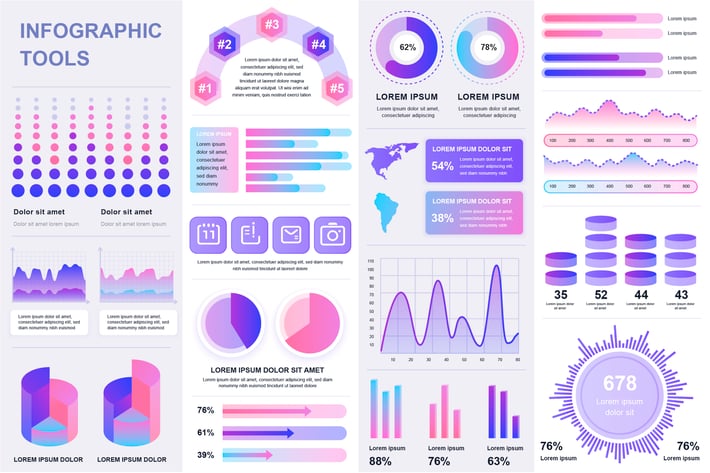 Simple Infographics Template Visualization