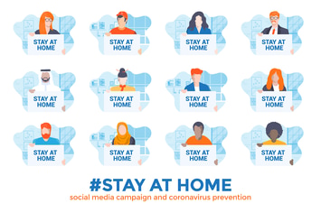 Stay at home awareness social media campaign