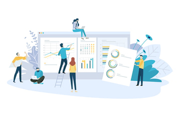 Creative flat design business concept