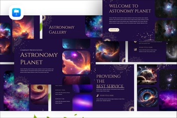 Astronomy Planet Keynote Presentation Template