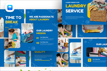 Laundry Service Keynote Presentation Template