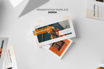 Samoa : Orange Gradient Color Tone Powerpoint