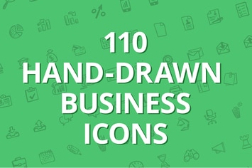 110 hand-drawn business icons