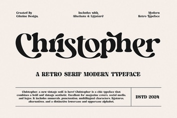 Christopher Retro Bold Serif