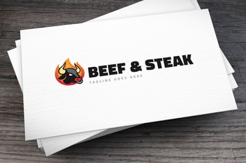 Steak Bar Logo Template