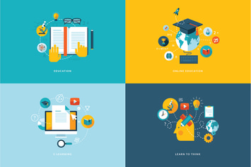 Set of Flat Design Concept Icons