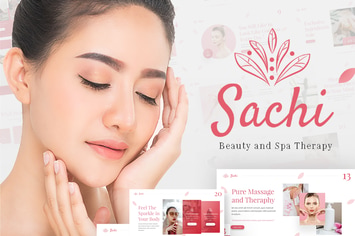 Sachi Beauty Spa Powerpoint Template