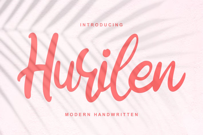 Hurilen | Modern Handwritten Script Font
