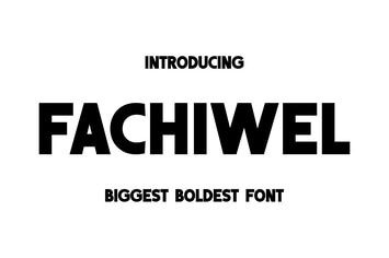 Fachiwel - Strong Bold Font