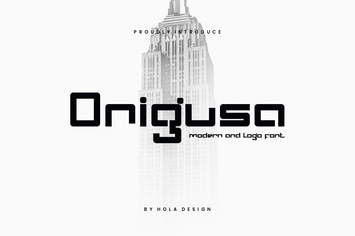 Onigusa Modern & Logo Font