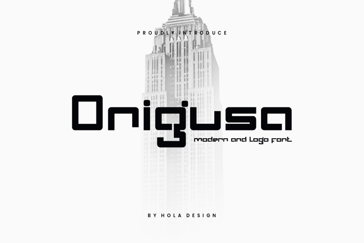 Onigusa Modern & Logo Font