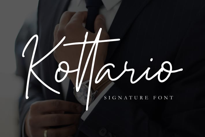 Kottario - Classy Signature Font