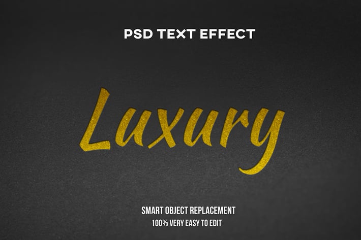 Paper luxury text effect