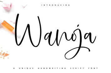 Wanoja | Unique Handwriting Script Font