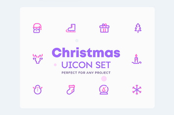 UICON - Christmas, Winter Icons Set