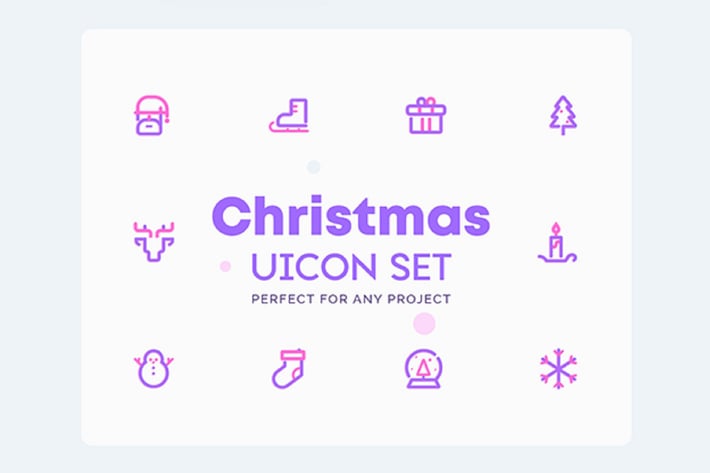 UICON - Christmas, Winter Icons Set