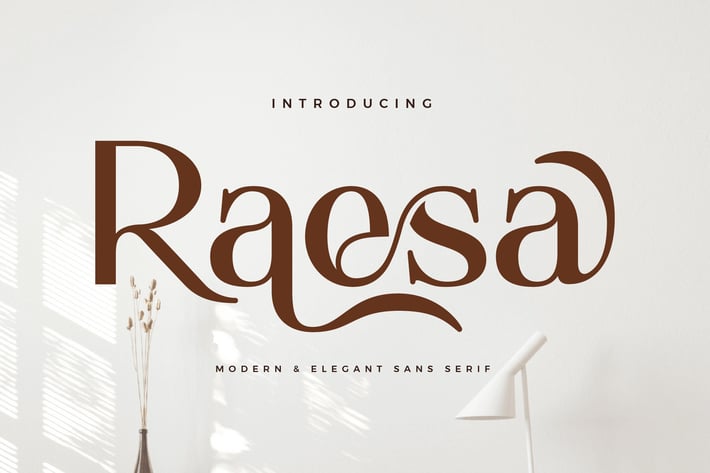 Raesa - Modern Ligature Font
