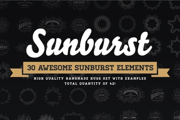 Sunburst - 30 Awesome Sunburst Elements
