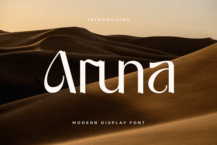 Aruna - Modern Display Font