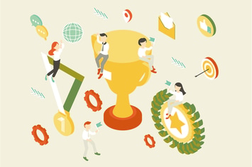 Leadership Isometric Illustration