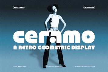 Ceramo – Retro Geometric Display Font
