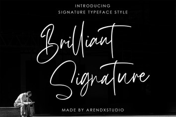 Brilliant Signature Logotype Font