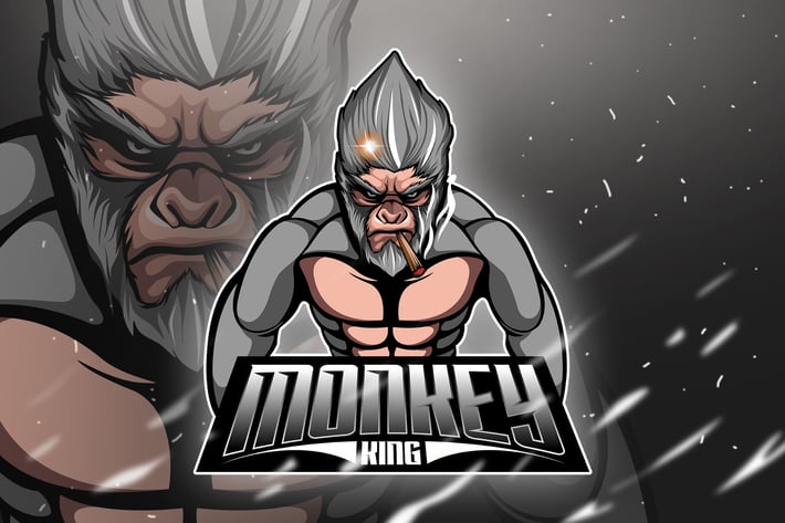 Monkey King 4 - Mascot & Esport Logo