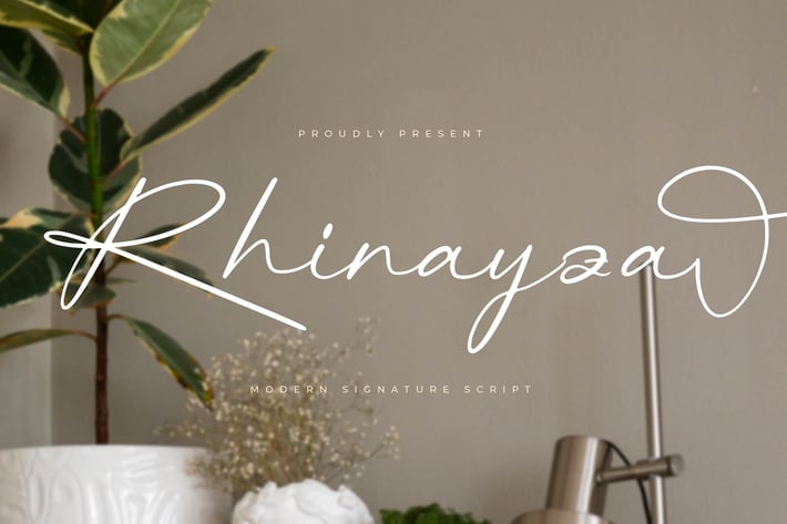 Rhinayza Modern Signature Script