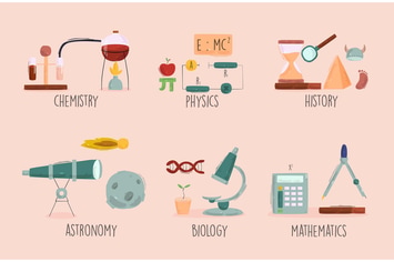 School Icons Illustration