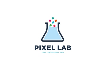 Pixel Lab Logo Template