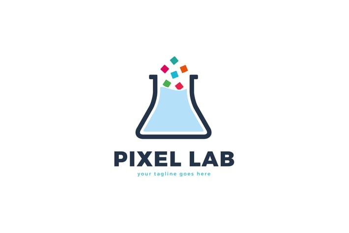 Pixel Lab Logo Template