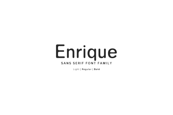 Enrique Sans Serif Font Family