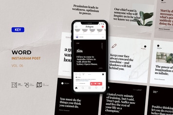 Word - Instagram Post Keynote