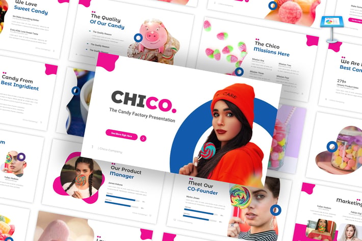 Chico - Candy Factory Keynote Template
