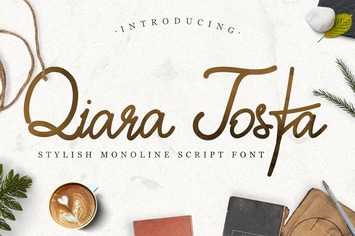 Qiara Tosfa - Handwritten Script Font