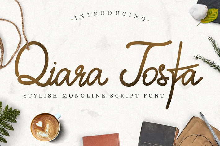 Qiara Tosfa - Handwritten Script Font