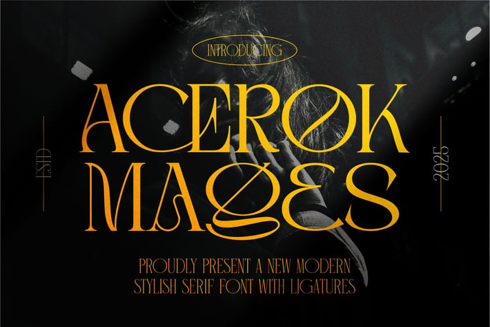 Acerok Mages || Modern Stylish Serif Font