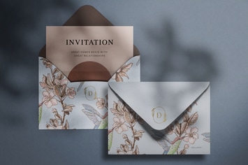 Envelope & Invitation Mockup