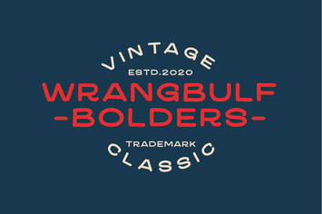 Wrangbulf Bold Typeface