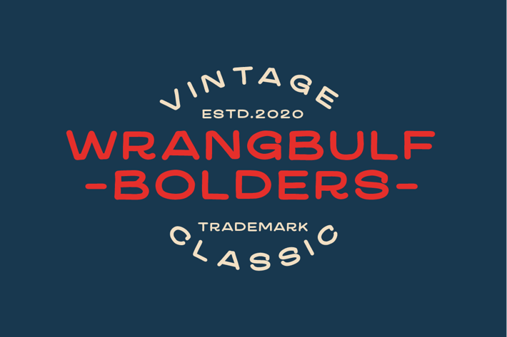 Wrangbulf Bold Typeface