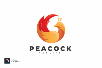 Peacock Bird - Logo Template